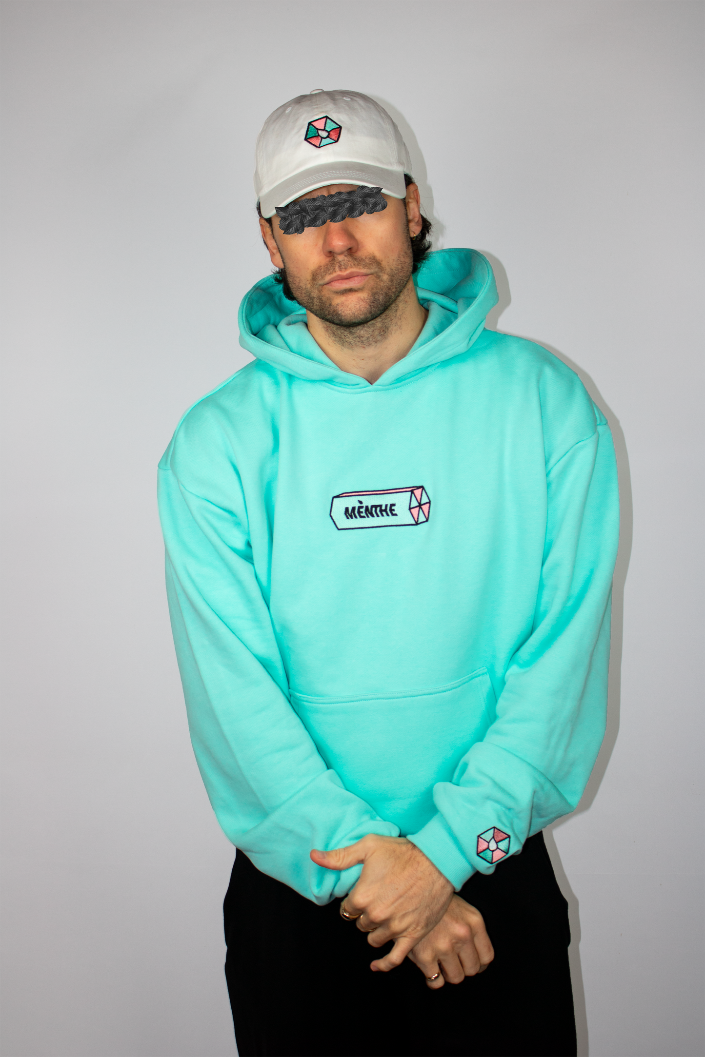 "PRISM LOGO" BOXY HEAVYWEIGHT HOODIE.