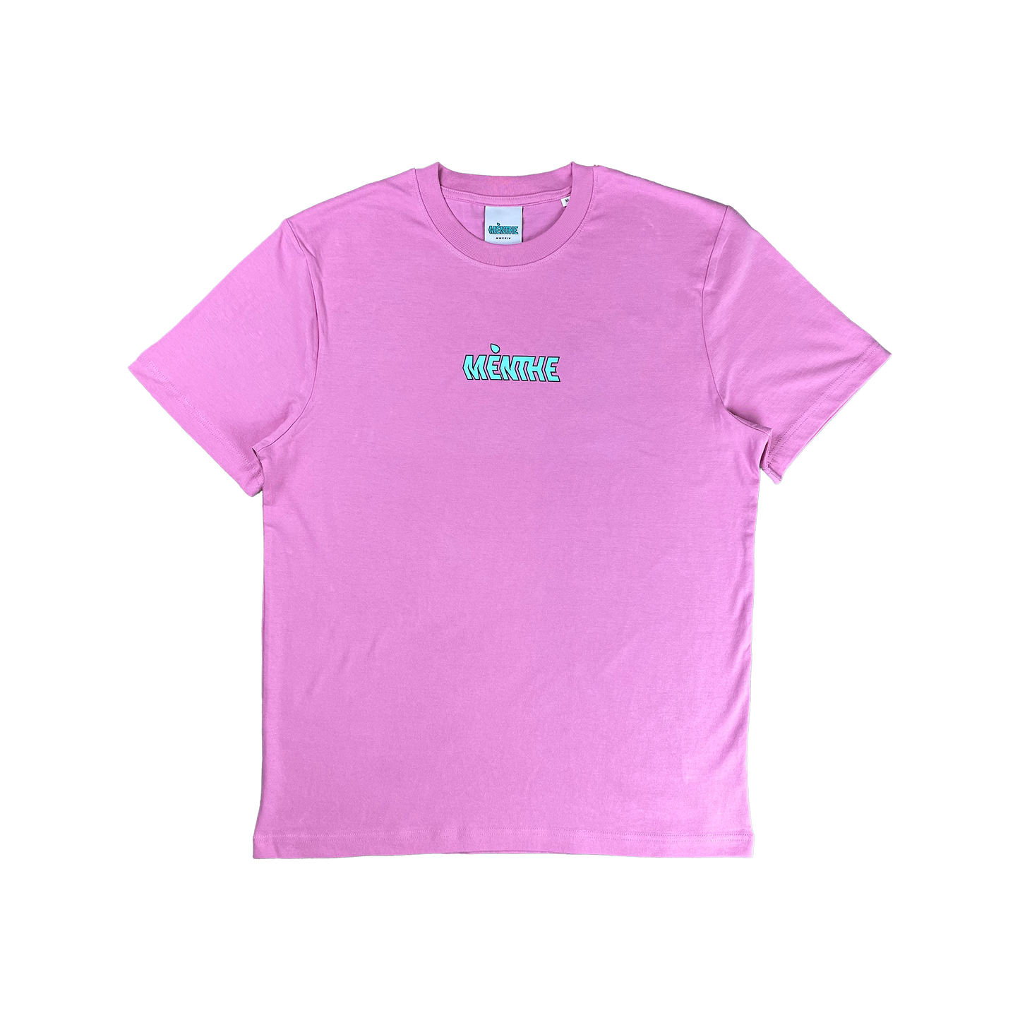 REGULAR FIT "TEXT LOGO" MINT-TEE.