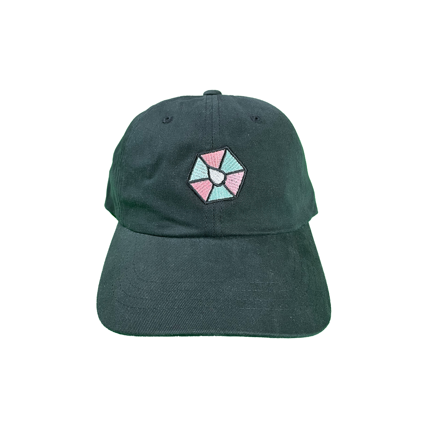 PEACHED COTTON "HEXALEAF LOGO" DAD CAP.