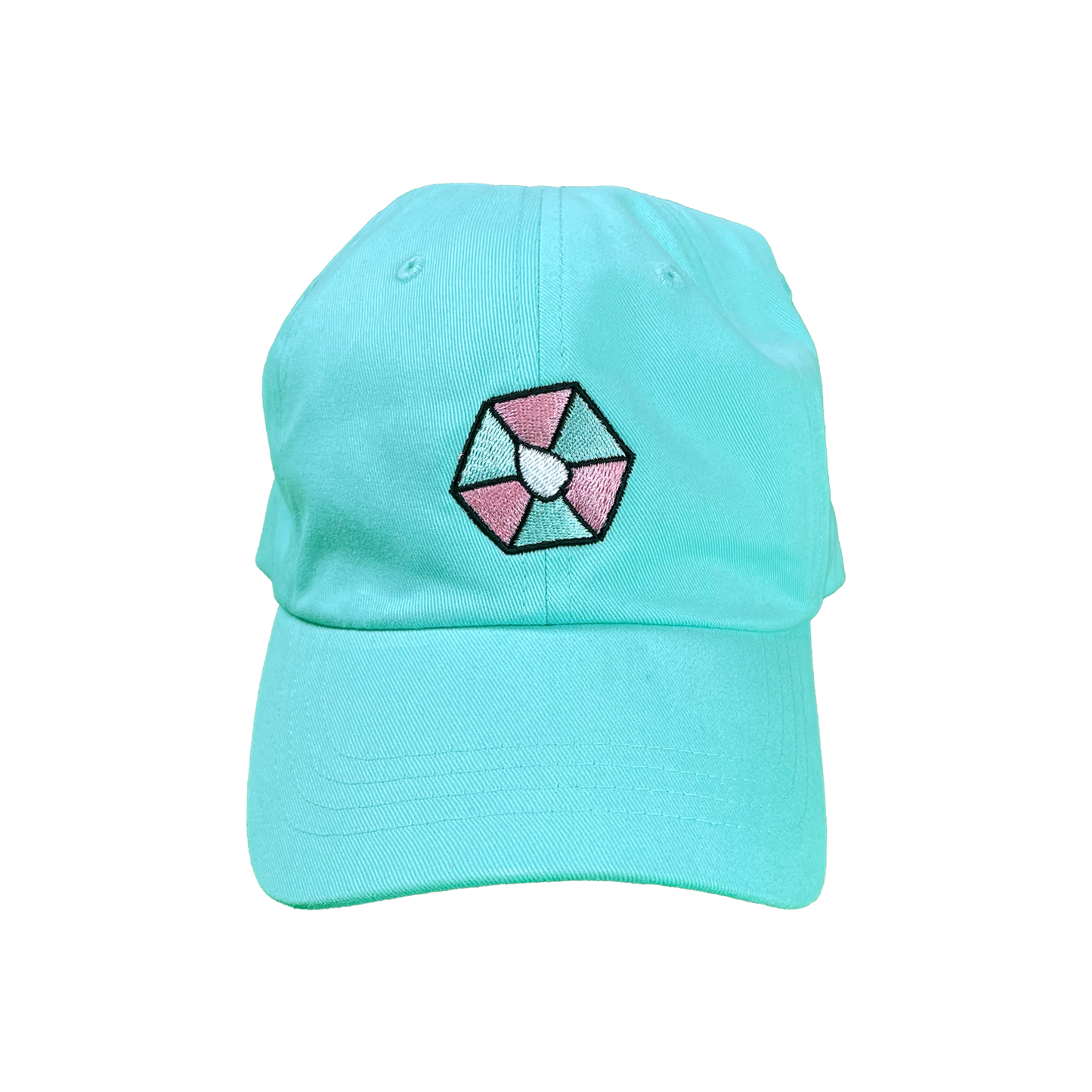 PEACHED COTTON "HEXALEAF LOGO" DAD CAP.