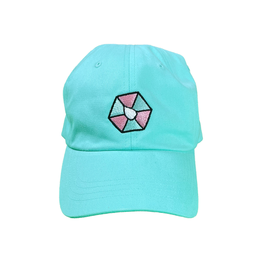 PEACHED COTTON "HEXALEAF LOGO" DAD CAP.