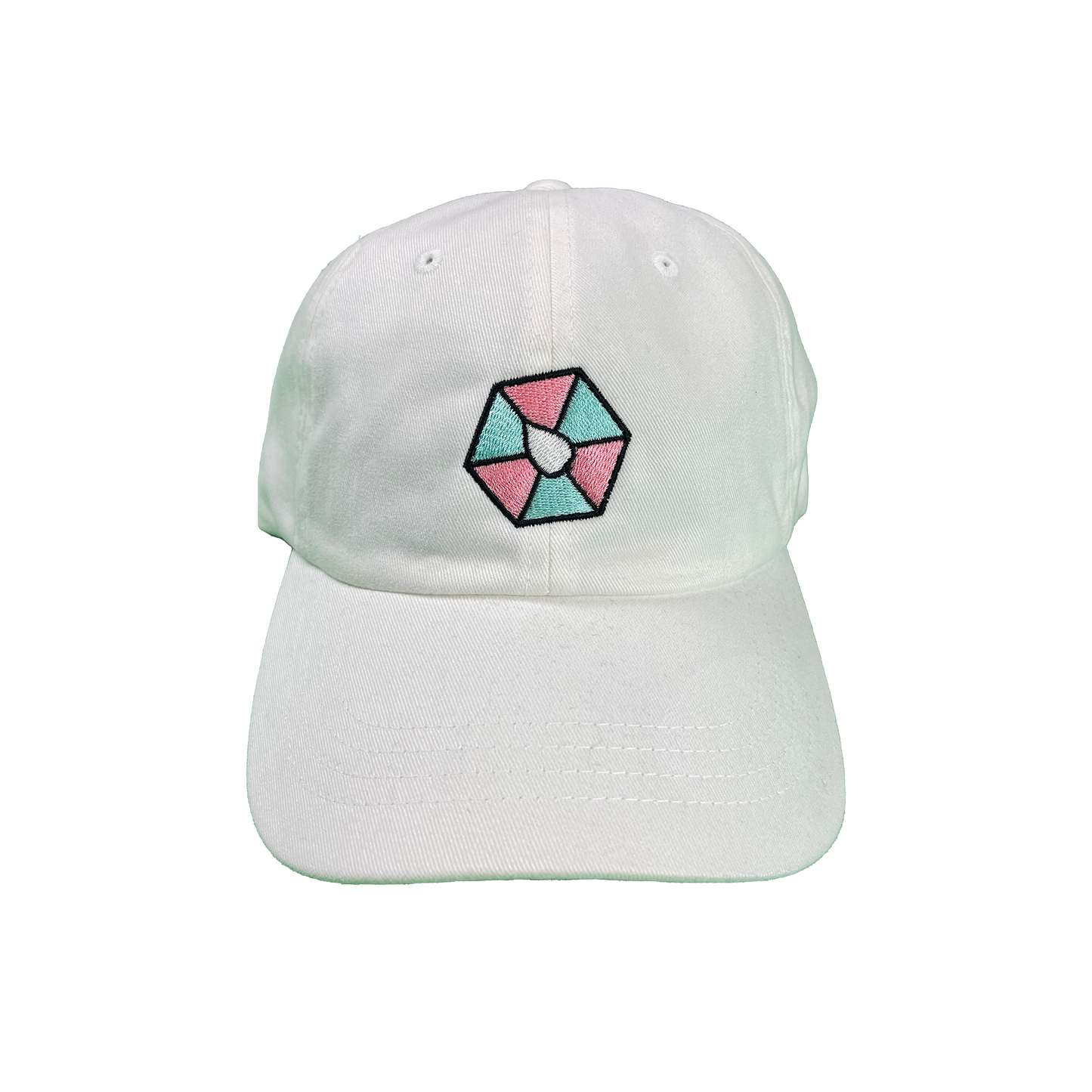 PEACHED COTTON "HEXALEAF LOGO" DAD CAP.