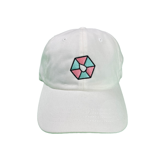 PEACHED COTTON "HEXALEAF LOGO" DAD CAP.